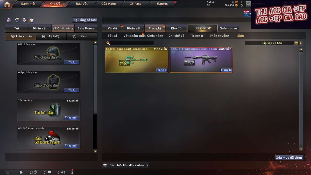 shop acc cf uy tin gia re
